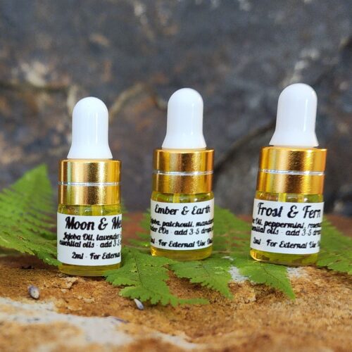 Essential Oil Scent Boosters - 3 dropper bottles of lavender, patchouli and mint